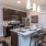 Kitchen island with a bar